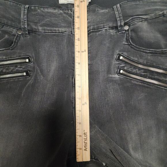 Torrid Premium Denim Womens Skinny Jeans Jeggings Size 26R High Waisted Goth Emo - Picture 5 of 8